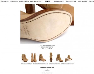 Stiefeletten, Ann Demeulemeester, Park Onlineshop, Screenshot
